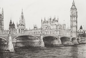 Westminster Bridge London by Vincent Alexander Booth